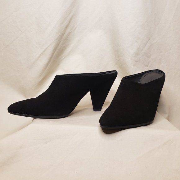 🦚HOST PICK🦚VINCE Black Suede EMBERLY Mule, Size 8.5M - Picture 2 of 11